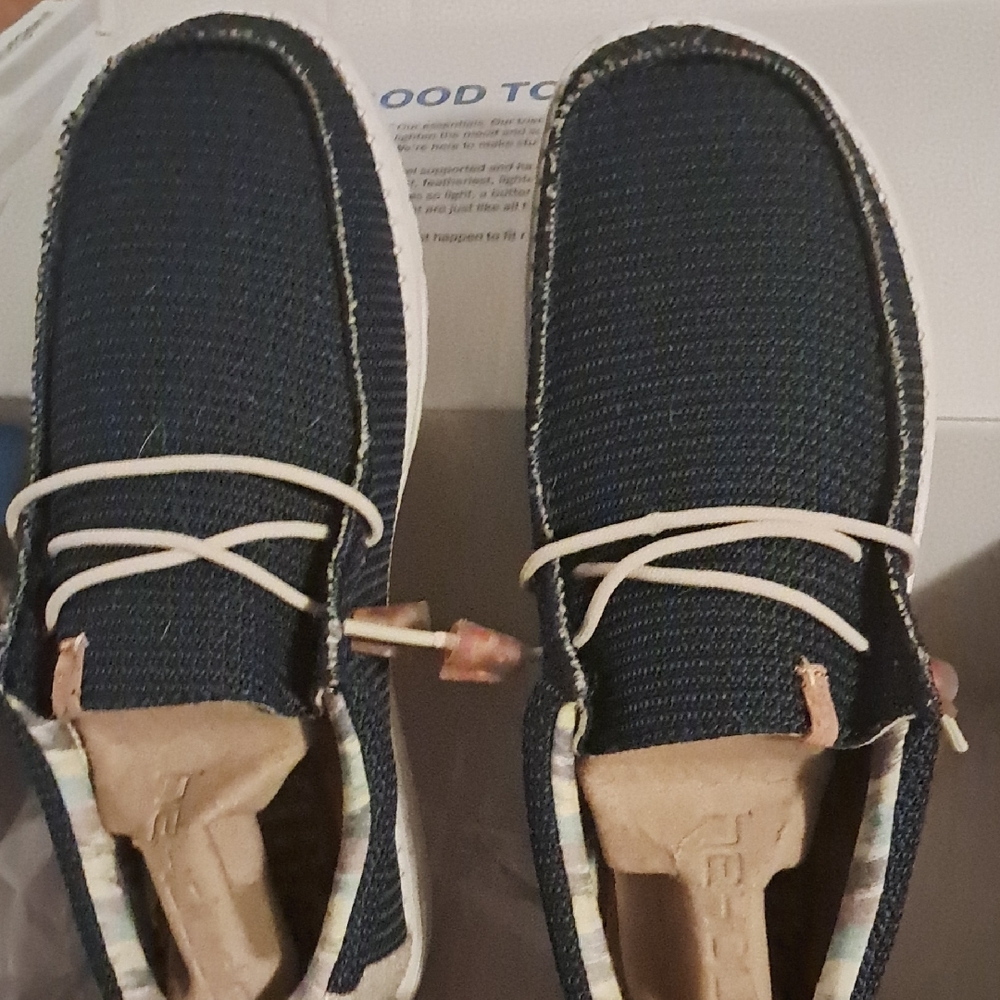 Hey Dude Navy Blue Loafers